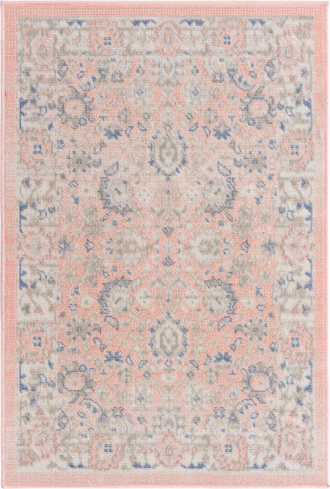 Unique Loom Whitney T-WHIT3 Powder Pink Area Rug main image