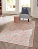 Unique Loom Whitney T-WHIT3 Powder Pink Area Rug Rectangle Lifestyle Image