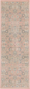 Unique Loom Whitney T-WHIT3 Powder Pink Area Rug Runner Top-down Image