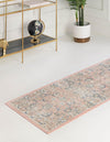 Unique Loom Whitney T-WHIT3 Powder Pink Area Rug Runner Lifestyle Image