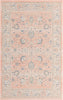Unique Loom Whitney T-WHIT3 Powder Pink Area Rug Square Top-down Image