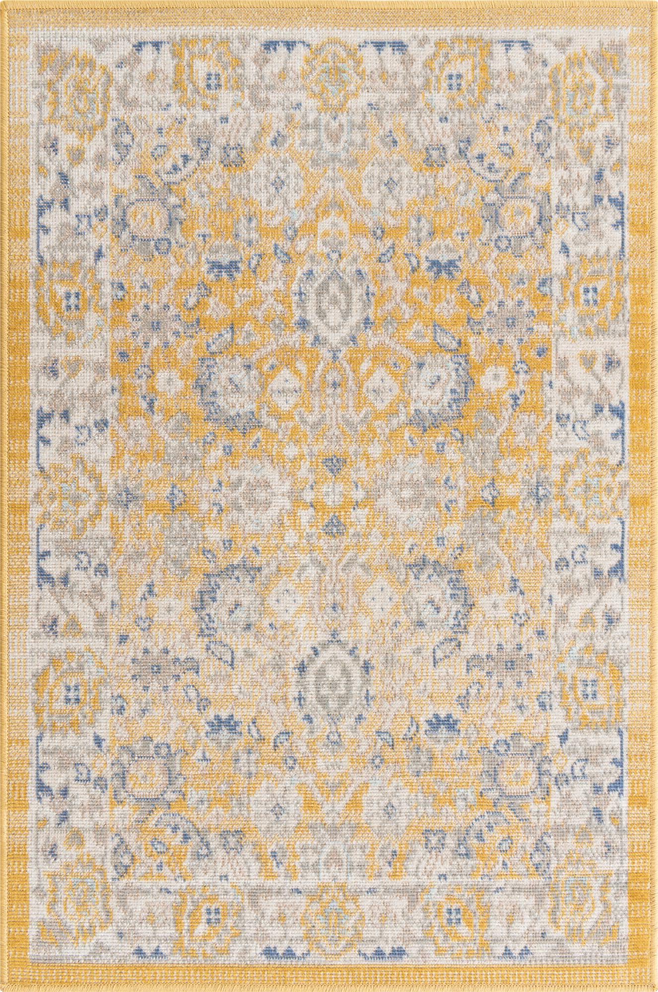 Unique Loom Whitney T-WHIT3 Tuscan Yellow Area Rug main image