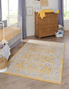 Unique Loom Whitney T-WHIT3 Tuscan Yellow Area Rug Rectangle Lifestyle Image