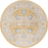Unique Loom Whitney T-WHIT3 Tuscan Yellow Area Rug Round Top-down Image