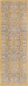 Unique Loom Whitney T-WHIT3 Tuscan Yellow Area Rug Runner Top-down Image