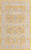 Unique Loom Whitney T-WHIT3 Tuscan Yellow Area Rug Square Top-down Image