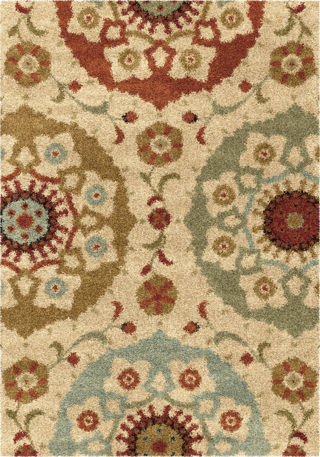 Orian Rugs Wild Weave Suzi Circles Bisque Area Rug by Palmetto Living main image