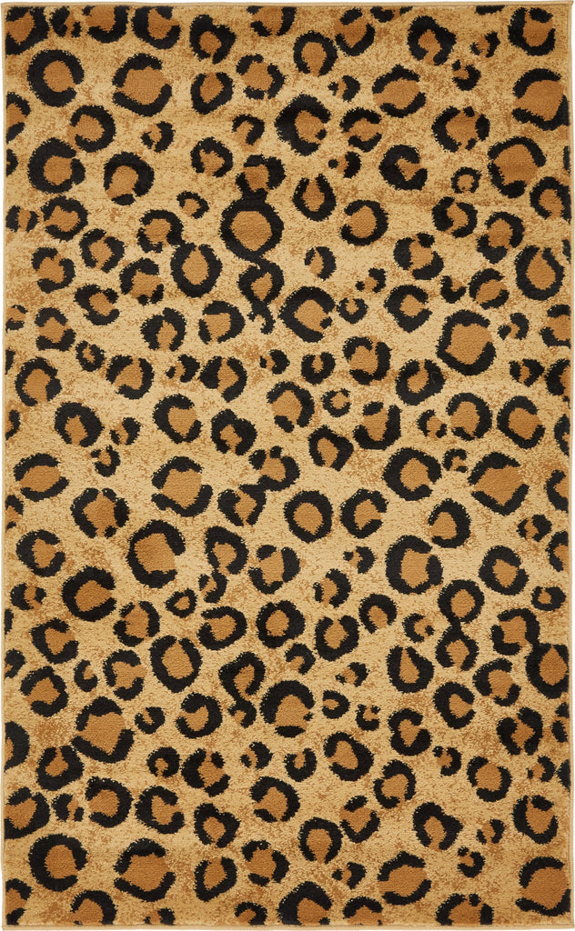 Unique Loom Wildlife T-G297A Light Brown Area Rug main image