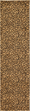 Unique Loom Wildlife T-G297A Light Brown Area Rug Runner Lifestyle Image