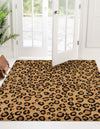 Unique Loom Wildlife T-G297A Light Brown Area Rug Square Lifestyle Image