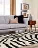 Unique Loom Wildlife T-G298A Ivory Area Rug Rectangle Lifestyle Image Feature