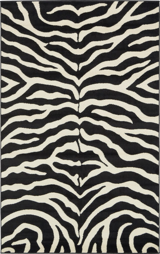 Unique Loom Wildlife T-G301A Black Area Rug main image