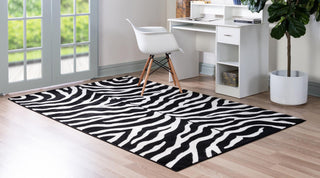 Unique Loom Wildlife T-G301A Black Area Rug Rectangle Lifestyle Image