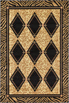 Unique Loom Wildlife T-G303A Light Brown Area Rug main image