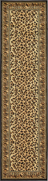 Unique Loom Wildlife T-G307A Light Brown Area Rug Runner Lifestyle Image
