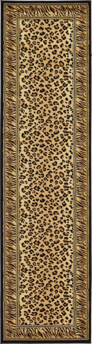 Unique Loom Wildlife T-G307A Light Brown Area Rug Runner Lifestyle Image