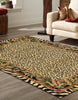 Unique Loom Wildlife T-G308A Cream Area Rug Rectangle Lifestyle Image