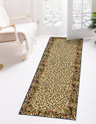 Unique Loom Wildlife T-G308A Cream Area Rug Runner Lifestyle Image