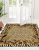 Unique Loom Wildlife T-G308A Cream Area Rug Square Lifestyle Image