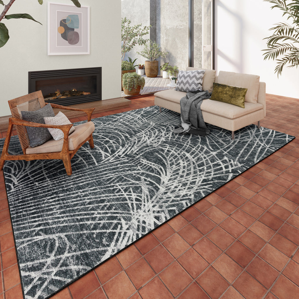 Dalyn Winslow WL2 Midnight Area Rug Room Image Feature