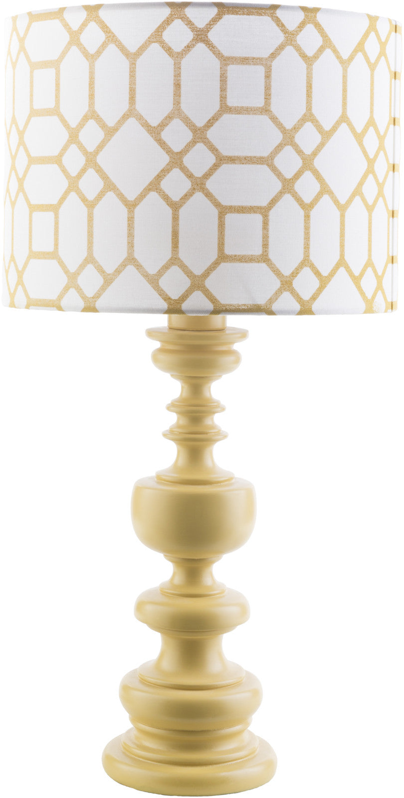 Surya Wilson WLS-626 Yellow Print Lamp Table Lamp