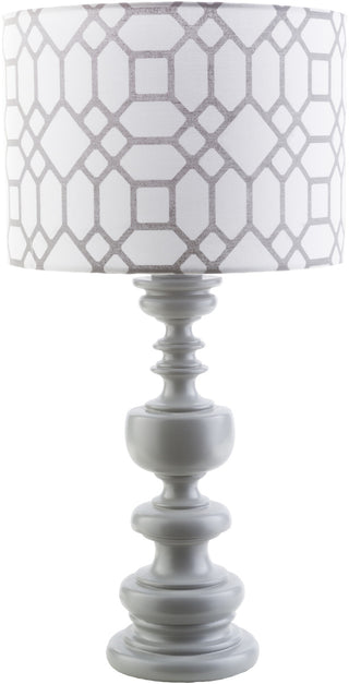 Surya Wilson WLS-627 Gray Print Lamp Table Lamp