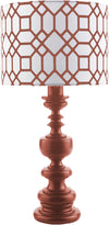 Surya Wilson WLS-629 Red Print Lamp Table Lamp