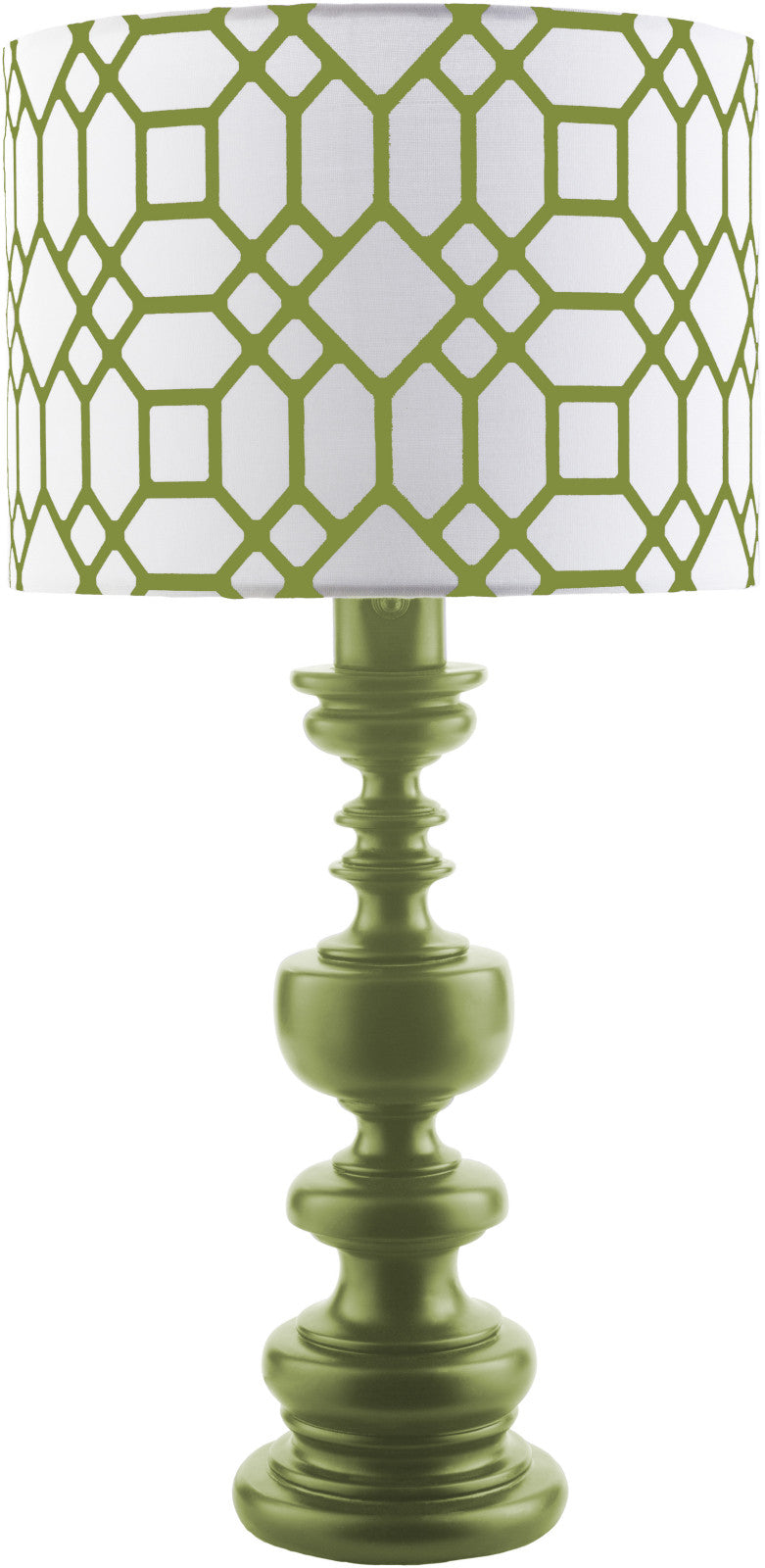 Surya Wilson WLS-630 Green Print Lamp Table Lamp