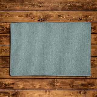 Colonial Mills Westminster WM71 Teal Area Rug On Wood 