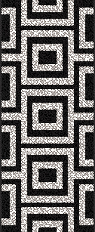 Winfield WNF-1005 Black Area Rug by Surya 2'3'' X 7'10'' Runner