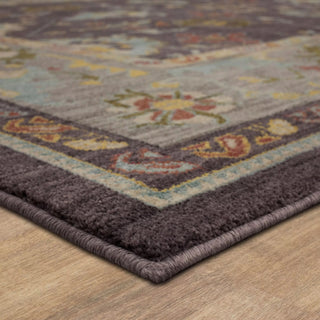 Karastan Pandora Wrath Eggplant Area Rug Lifestyle Image