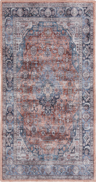 Nourison Brilliance Machine Washable WSB01 Blue/Multi Area Rug Room Image