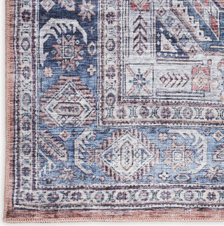 Nourison Brilliance Machine Washable WSB01 Blue/Multi Area Rug Detail Image