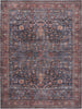 Nourison Brilliance Machine Washable WSB02 Navy/Brick Area Rug Room Image