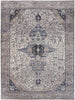 Nourison Brilliance Machine Washable WSB05 Ivory Blue Area Rug Room Image