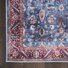 Nourison Brilliance Machine Washable WSB06 Blue/Brick Area Rug Room Image