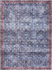 Nourison Brilliance Machine Washable WSB06 Blue/Brick Area Rug main image