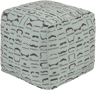 Surya Wax That Stache WSPF-003 Green Pouf by Mike Farrell