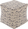 Surya Wax That Stache WSPF-004 Neutral Pouf by Mike Farrell