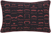 Surya Wax That Stache Mustache WTS-002 Pillow by Mike Farrell 13 X 19 X 4 Down filled