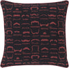 Surya Wax That Stache Mustache WTS-002 Pillow by Mike Farrell