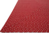 Loloi Wylie WB-01 Red Area Rug Detail Shot