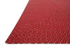 Loloi Wylie WB-01 Red Area Rug Corner Feature