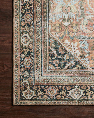 Loloi II Wynter WYN-02 Auburn / Multi Area Rug Corner On Wood