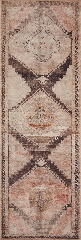 Loloi II Wynter WYN-08 Graphite/Blush Area Rug 2'6''x 7'6'' Runner