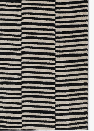 Momeni Xander XAN-1 Black Area Rug Corner Image