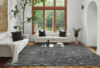 Momeni Xander XAN-2 Black Area Rug Lifestyle Image Feature