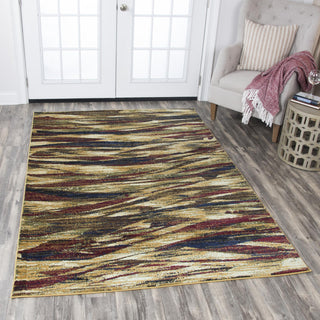 Rizzy Xceed XE7037 Gold Area Rug Corner Image