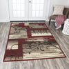 Rizzy Xcite XI6911 Red Area Rug Corner Image