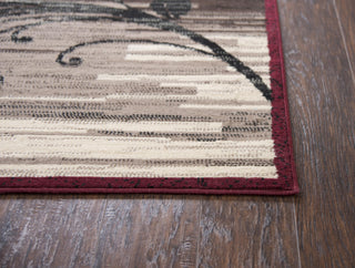 Rizzy Xcite XI6911 Red Area Rug Detail Image